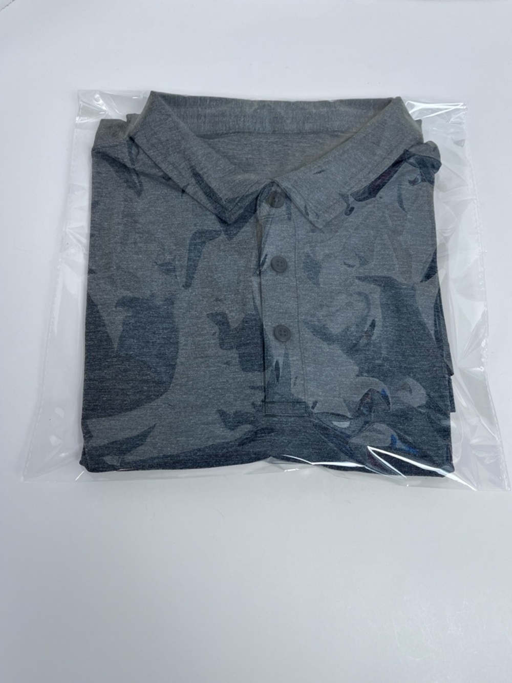 Lululemon Men's Evolution Performance Stretch Heathered Gray Polo Size L; Active - Picture 10 of 10